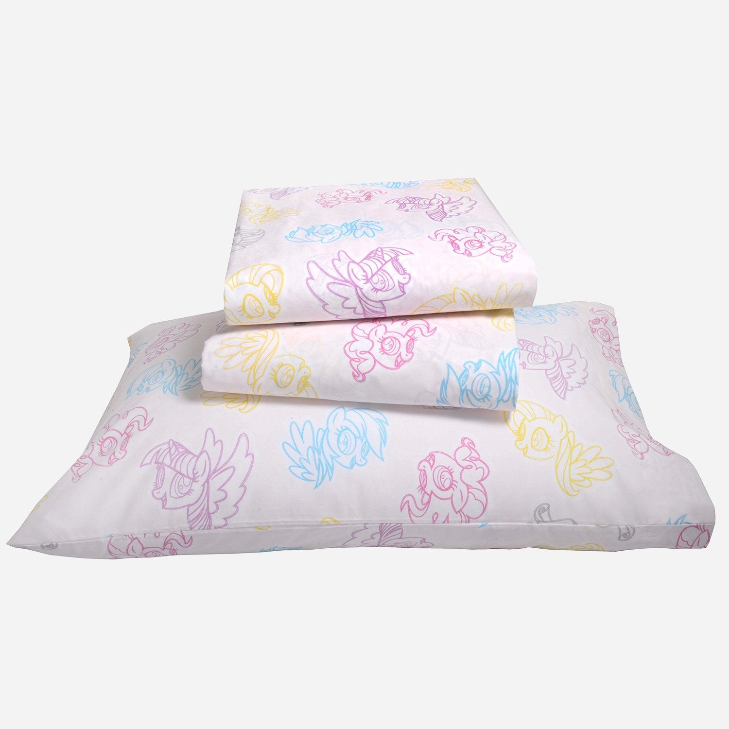 Organic Cotton My Little Pony 4-Piece Sheet Set & 2 Pillowcases - Full - Childrens Bedding, Kids Bedding, Morning Bird Bed & Bath