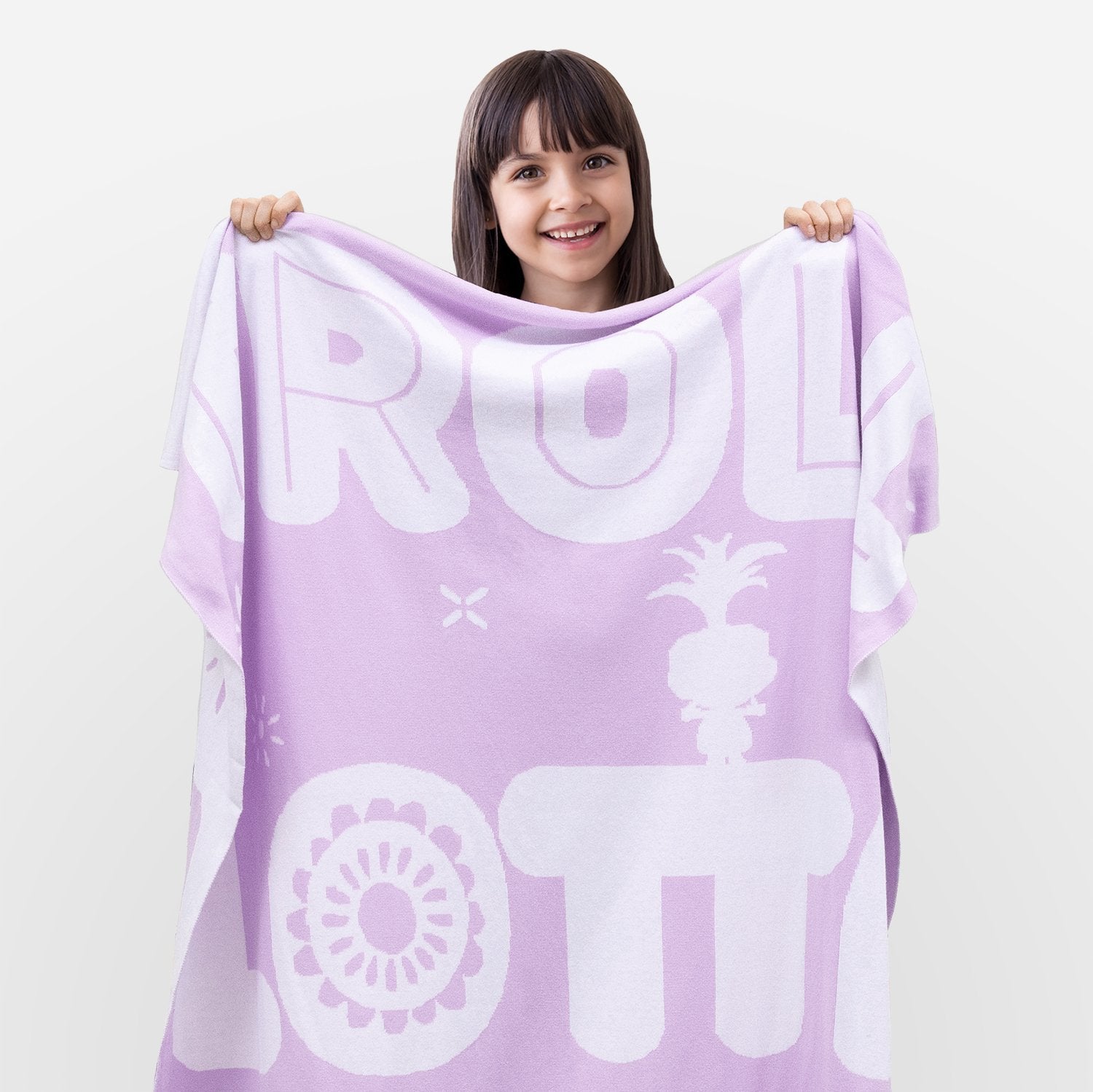 Trolls™ Knit Throw - 100% Cotton - Childrens Bedding, Kids Bedding, Morning Bird Bed & Bath