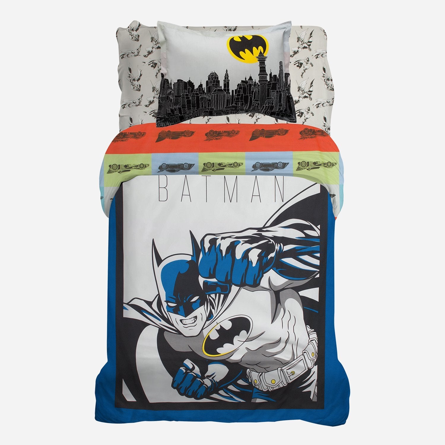 Organic Cotton Batman™ Duvet Cover with 2 Shams - Full/Queen - Childrens Bedding, Kids Bedding, Morning Bird Bed & Bath