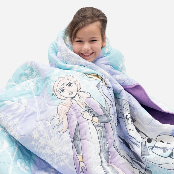 Disney Frozen 2 Quilt and Shams - Full/Queen - Childrens Bedding, Kids Bedding, Morning Bird Bed & Bath
