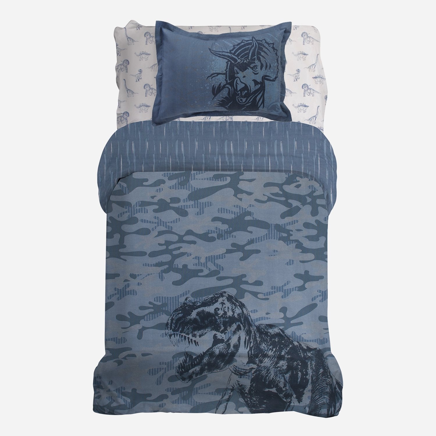 Organic Cotton Jurassic World™ Duvet Cover with 1 Sham - Twin - Childrens Bedding, Kids Bedding, Morning Bird Bed & Bath