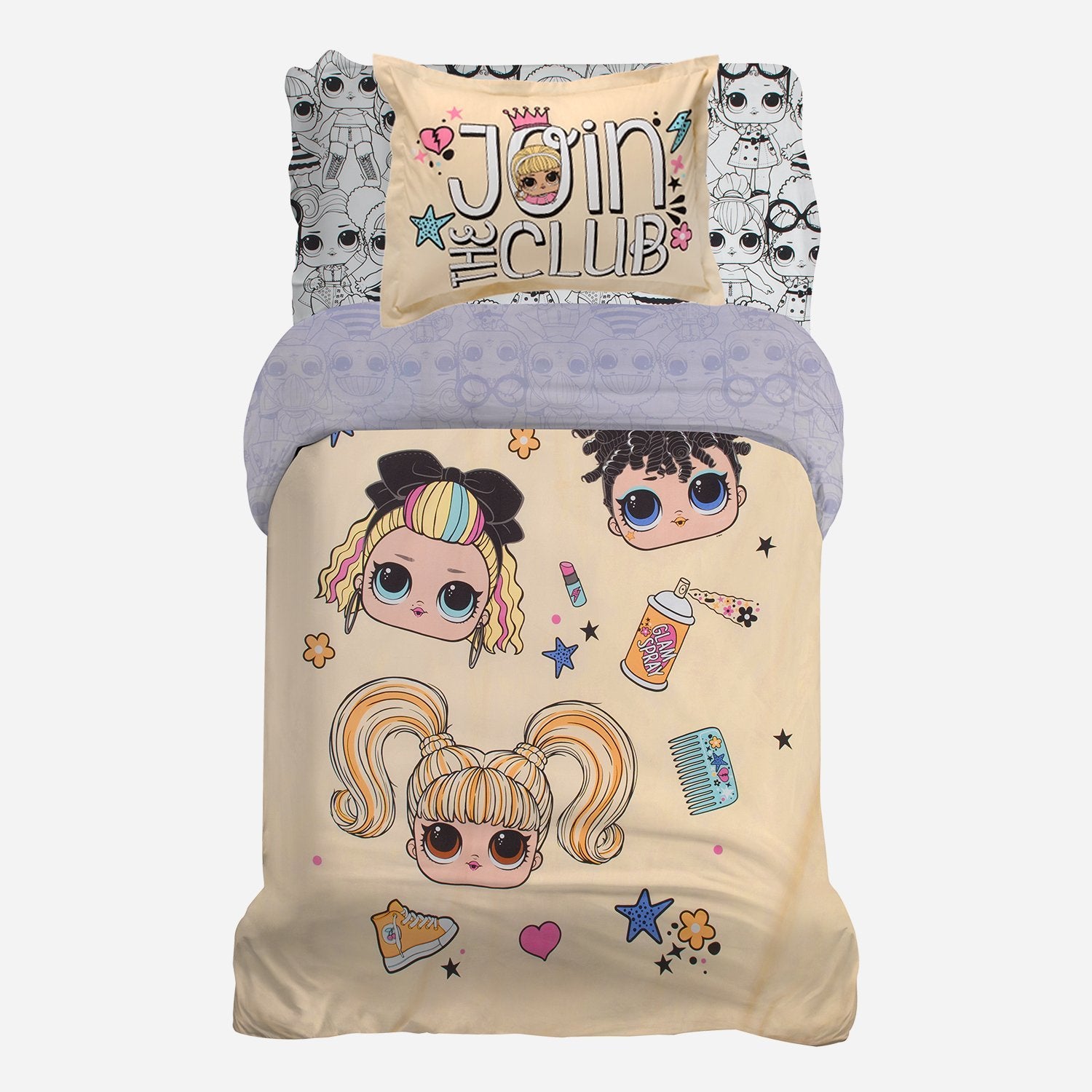 Organic Cotton L.O.L. Surprise!™ Duvet Cover with 2 Shams - Full/Queen - Childrens Bedding, Kids Bedding, Morning Bird Bed & Bath