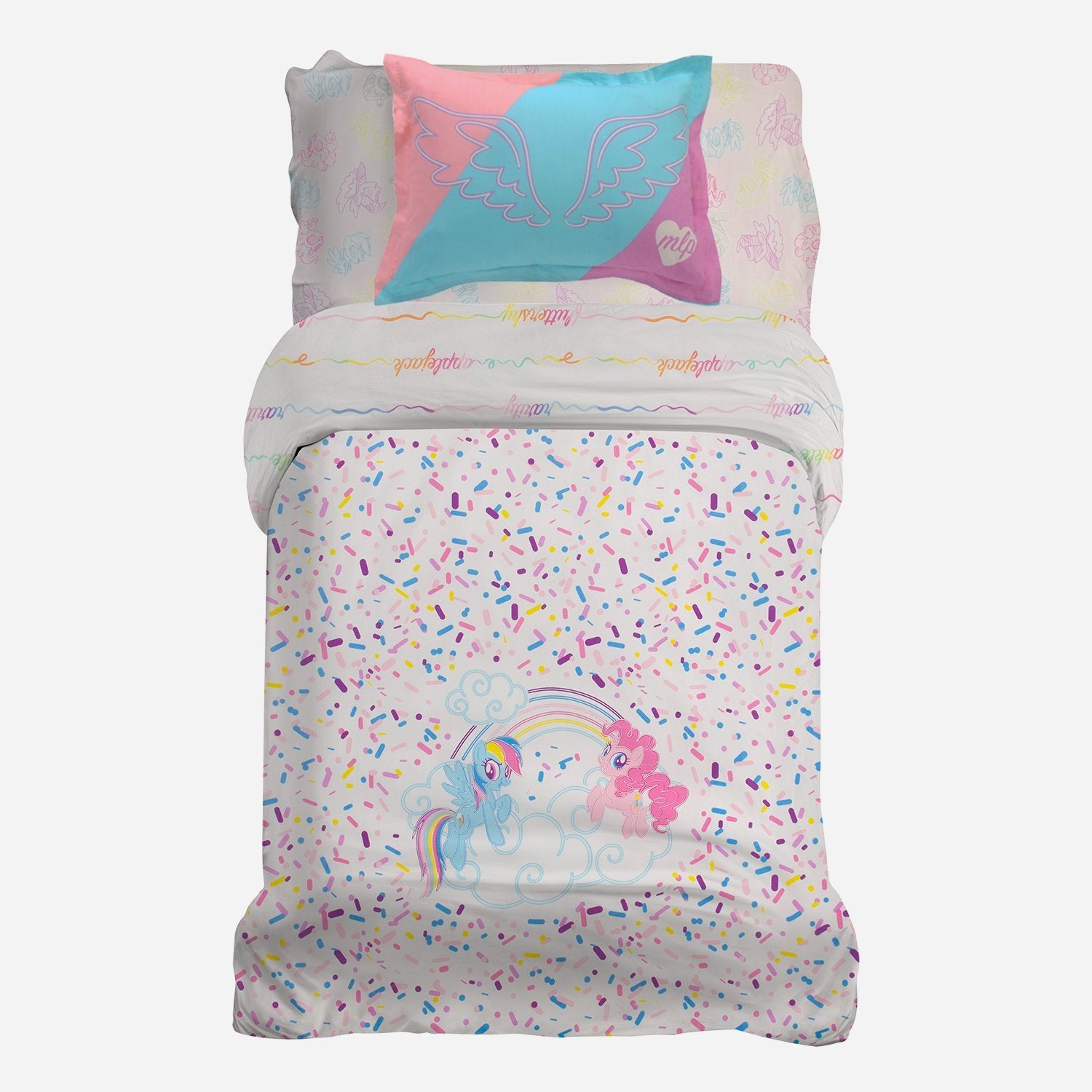 Organic Cotton My Little Pony Duvet Cover & 2 Shams - Full/Queen - Childrens Bedding, Kids Bedding, Morning Bird Bed & Bath