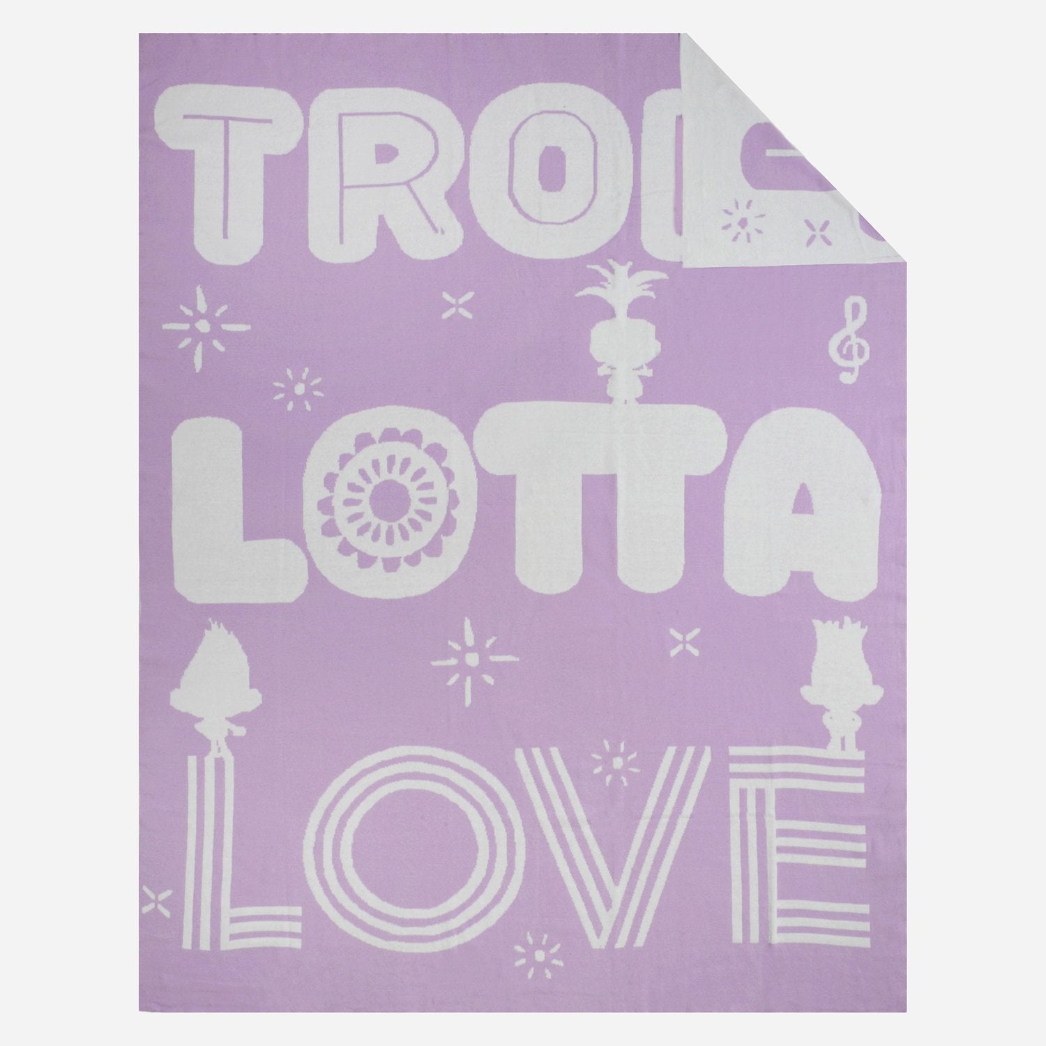 Trolls™ Knit Throw - 100% Cotton - Childrens Bedding, Kids Bedding, Morning Bird Bed & Bath