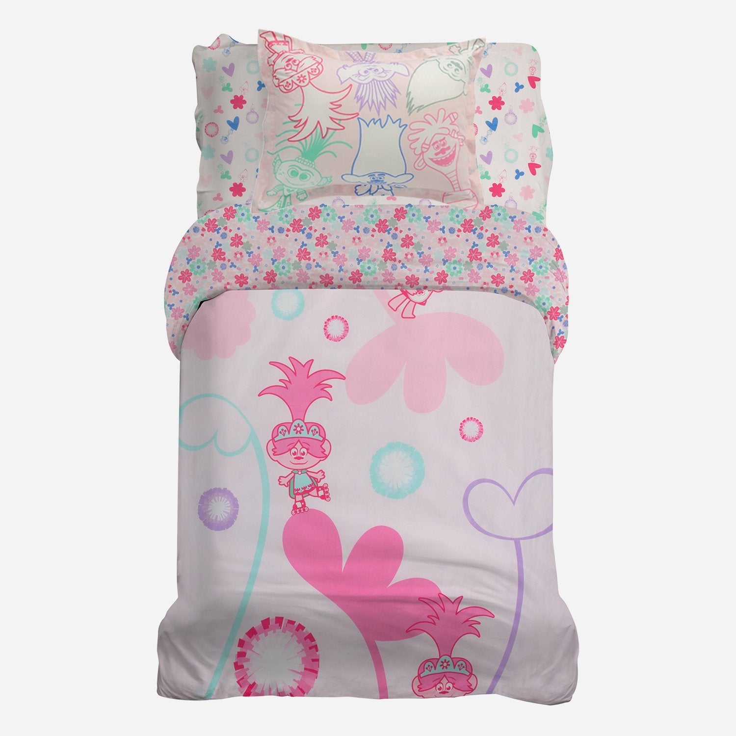 Organic Cotton Trolls™ Duvet & Sham - Twin - Childrens Bedding, Kids Bedding, Morning Bird Bed & Bath