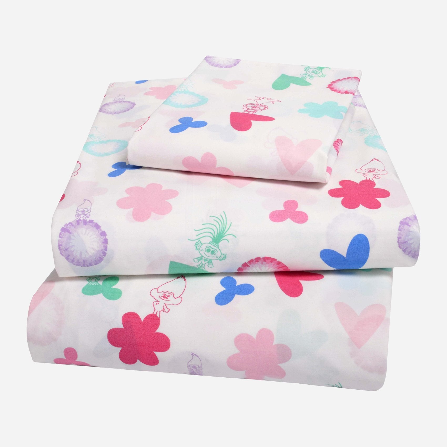 Organic Cotton Trolls™ 4-Piece Sheet Set - Full - Childrens Bedding, Kids Bedding, Morning Bird Bed & Bath