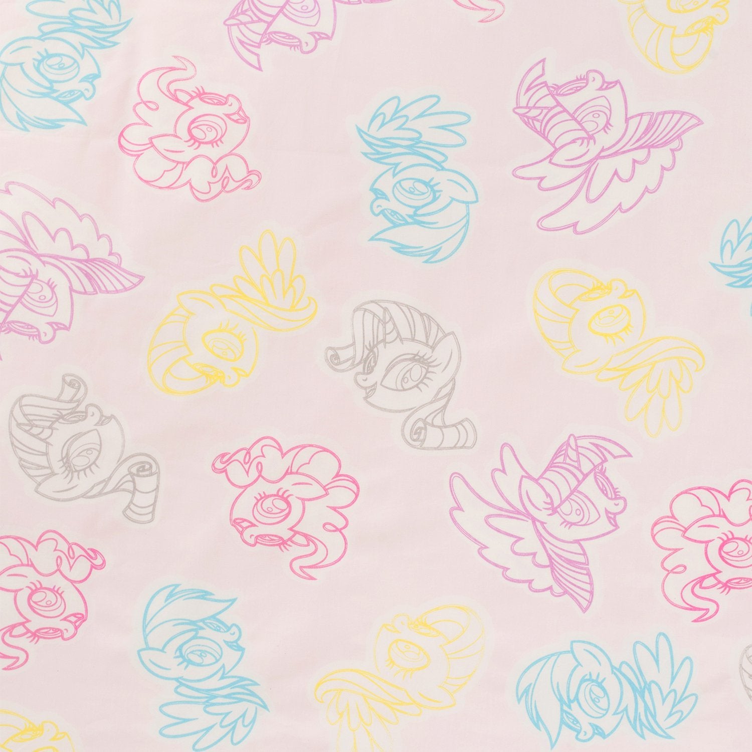 Organic Cotton My Little Pony 3-Piece Sheet Set & Pillowcase - Twin - Childrens Bedding, Kids Bedding, Morning Bird Bed & Bath