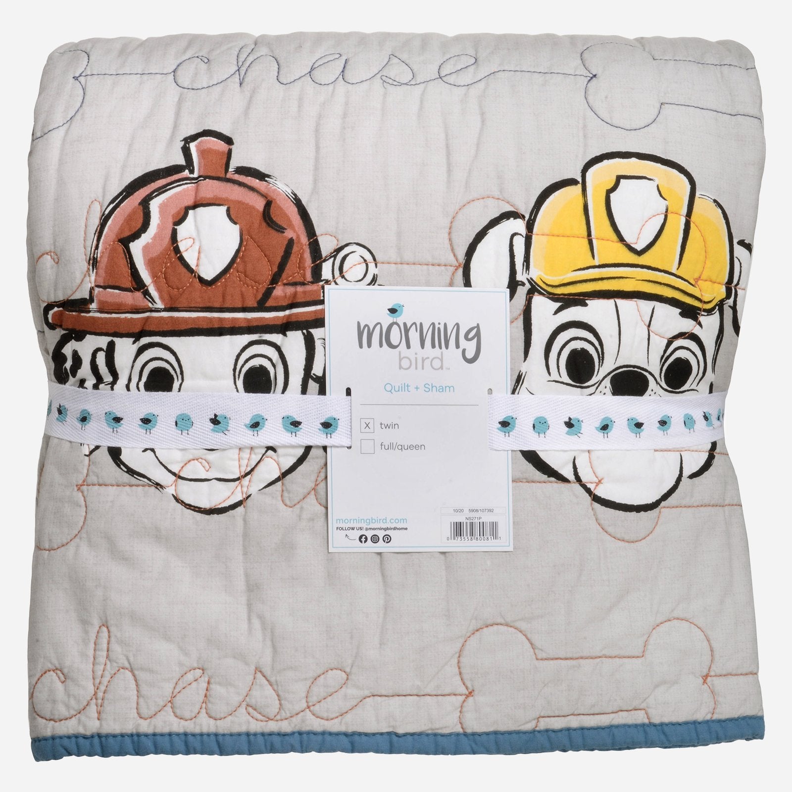 PAW Patrol™ Quilt & 2 Shams - Full/Queen - Childrens Bedding, Kids Bedding, Morning Bird Bed & Bath