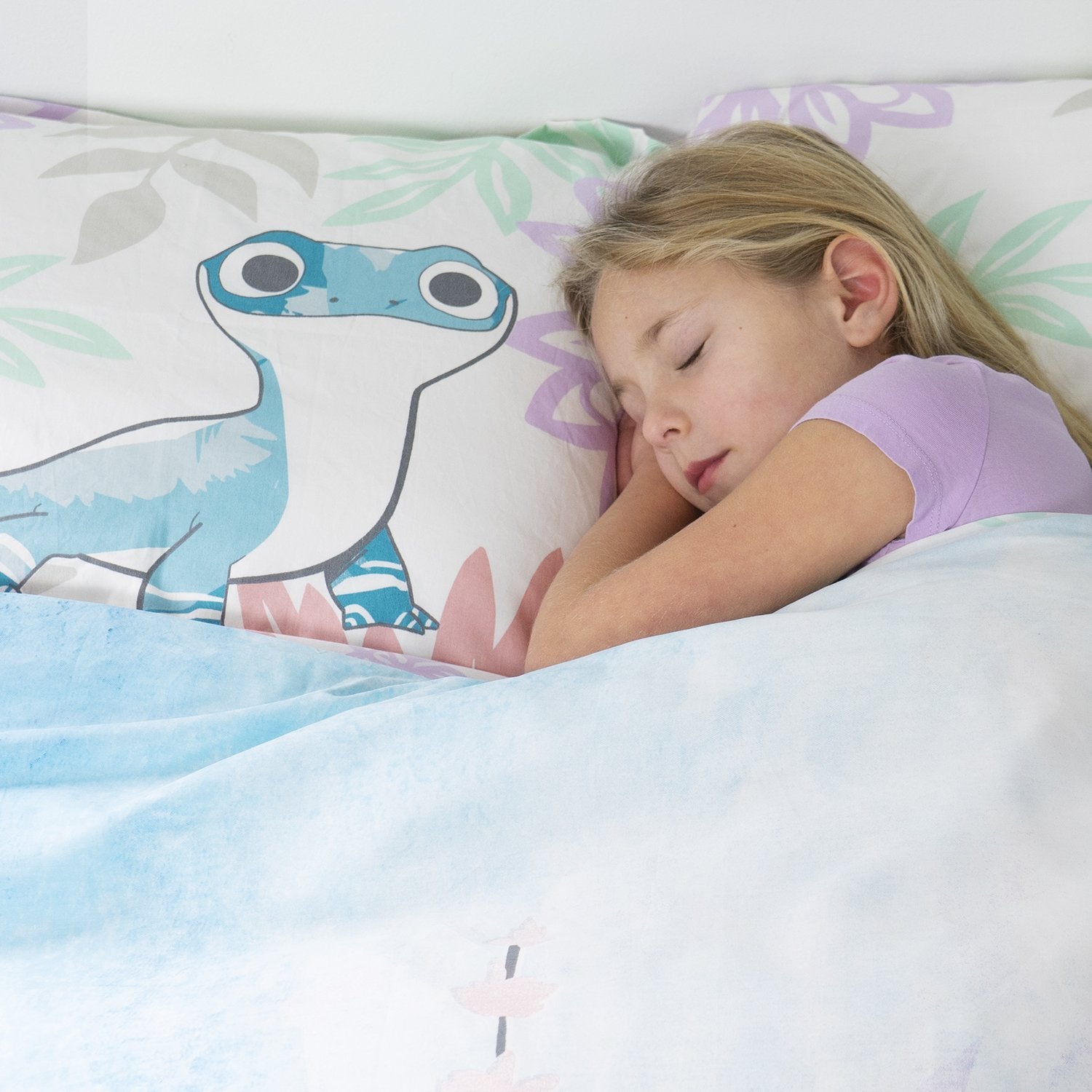 Organic Cotton Disney Frozen 2 Duvet Cover with 1 Sham - Twin - Childrens Bedding, Kids Bedding, Morning Bird Bed & Bath