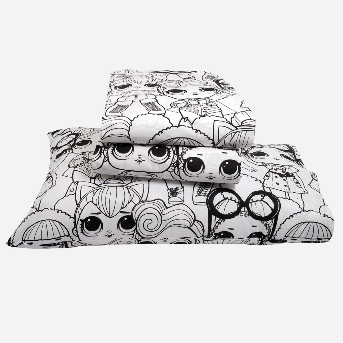 Organic Cotton L.O.L. Surprise!™ 3-Piece Sheet Set & Pillowcase - Twin - Childrens Bedding, Kids Bedding, Morning Bird Bed & Bath