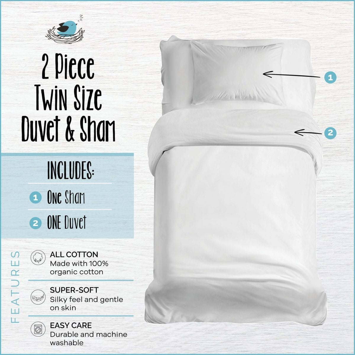 Organic Cotton L.O.L. Surprise!™ Duvet Cover with 1 Sham - Twin - Childrens Bedding, Kids Bedding, Morning Bird Bed & Bath