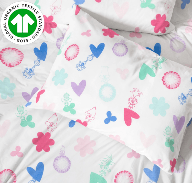 Organic Cotton Trolls™ 4-Piece Sheet Set - Full - Childrens Bedding, Kids Bedding, Morning Bird Bed & Bath