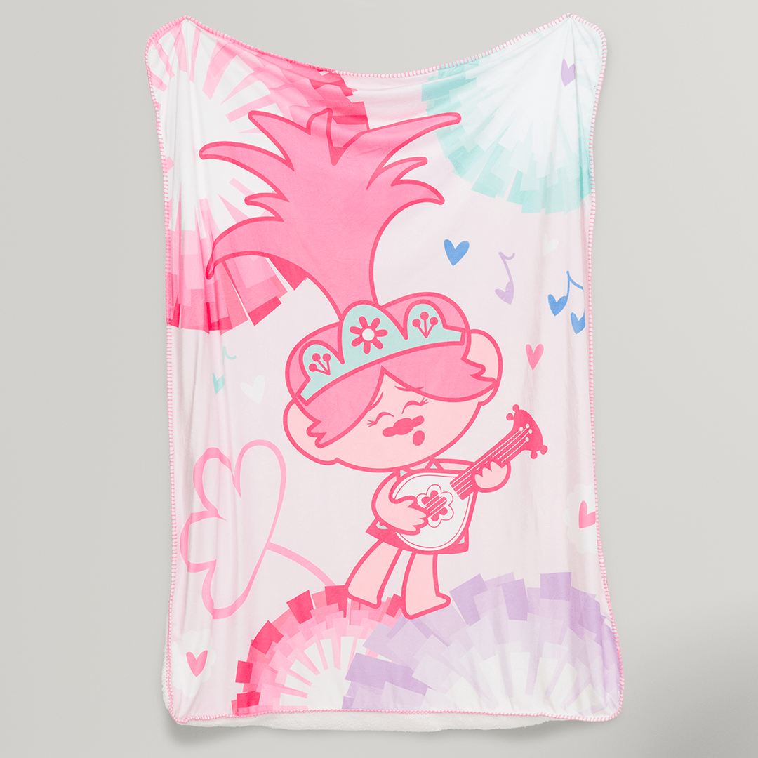 Trolls™ Sherpa Throw - Ultra Soft - Childrens Bedding, Kids Bedding, Morning Bird Bed & Bath